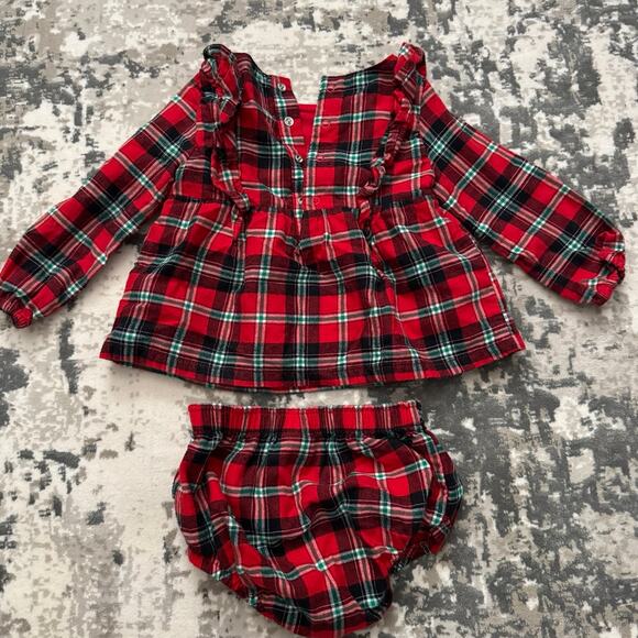 Cat & Jack Plaid 2 Piece Outfit - Size 18 months - Picture 2 of 5